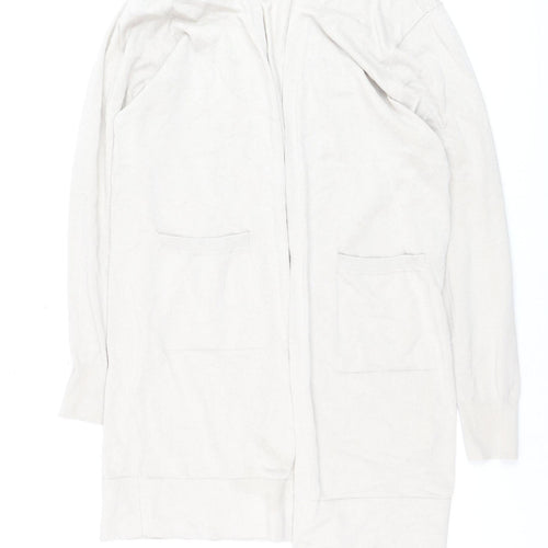Vero Moda Women’s Ivory Long Sleeve Open Knit Cardigan Size S