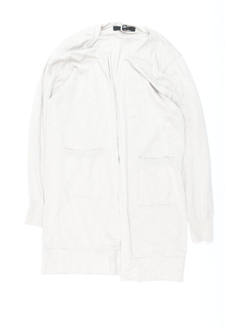 Vero Moda Women’s Ivory Long Sleeve Open Knit Cardigan Size S