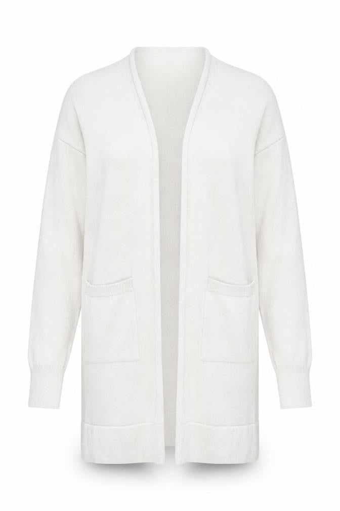 Vero Moda Women’s Ivory Long Sleeve Open Knit Cardigan Size S