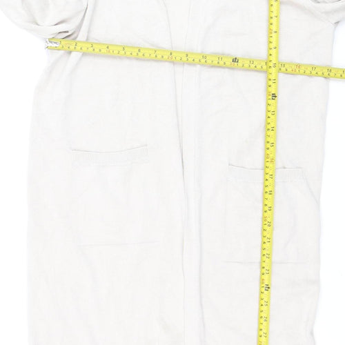 Vero Moda Women’s Ivory Long Sleeve Open Knit Cardigan Size S