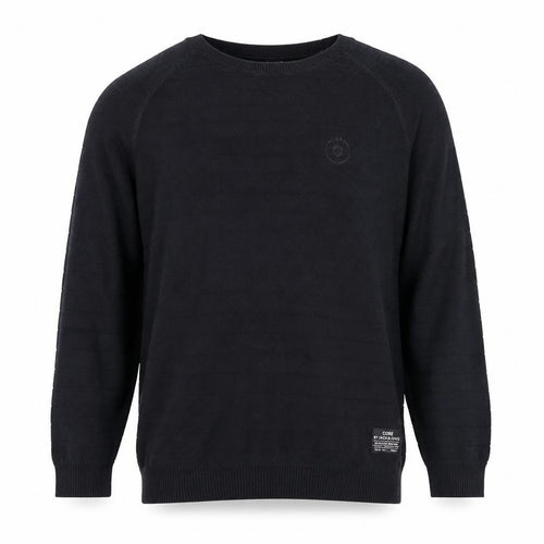Jack & Jones Men’s Black Cotton Crew Neck Jumper Size L