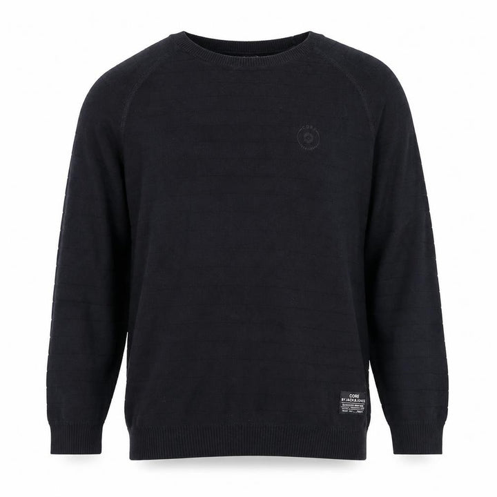 Jack & Jones Men’s Black Cotton Crew Neck Jumper Size L