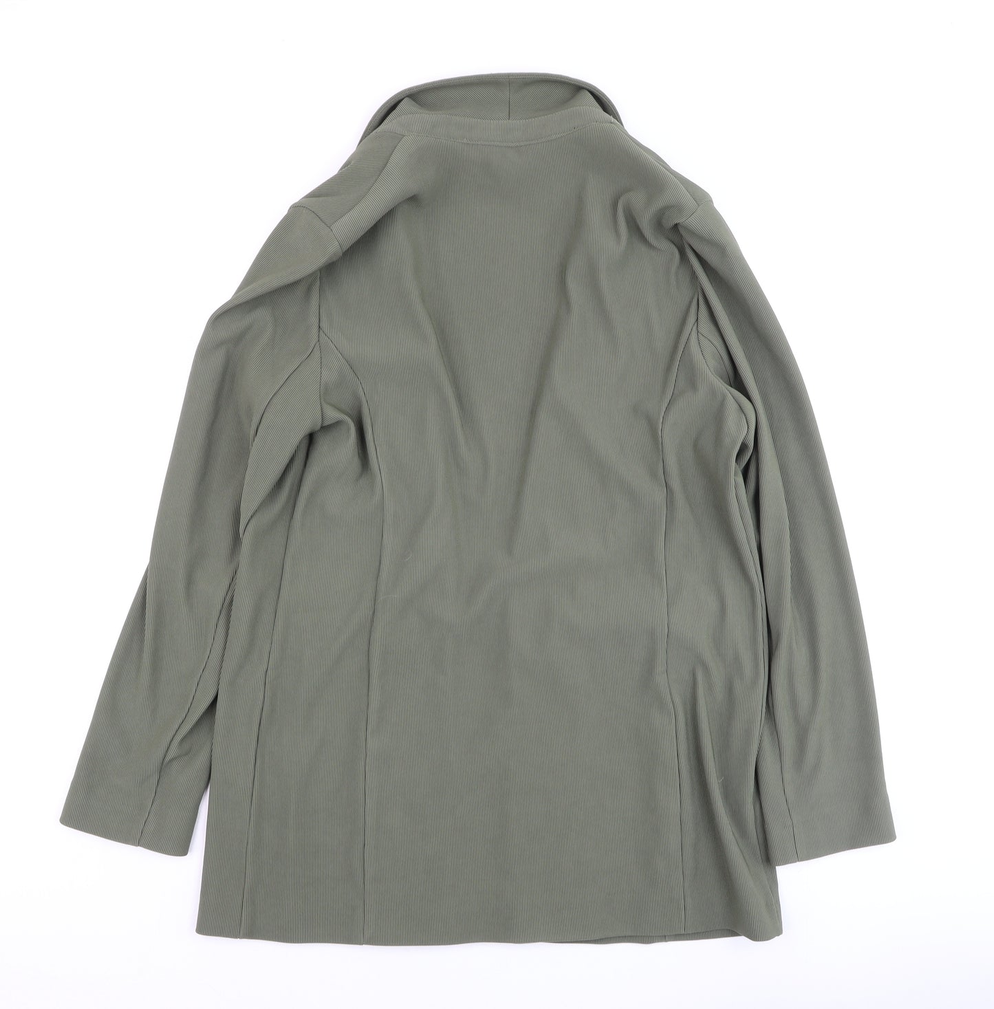 Lipsy Women Green Double-Breasted Blazer UK 12 Regular Fit