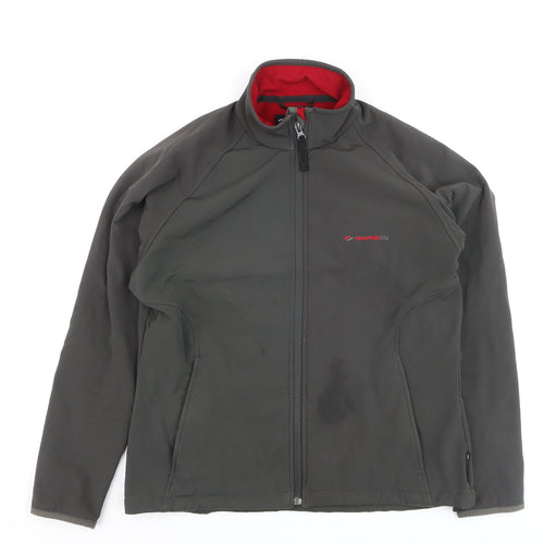Mountainlife Women's Black Softshell Jacket Size 12 Windproof Lined Outdoor