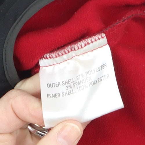 Mountainlife Women's Black Softshell Jacket Size 12 Windproof Lined Outdoor