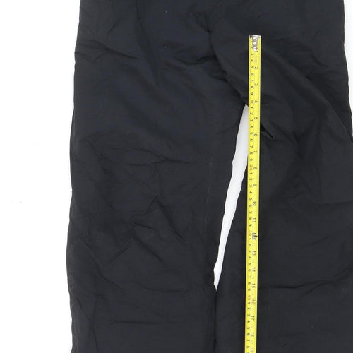 Five Seasons Boys Black 16 Years Waterproof Ski Salopettes with Adjustable Straps