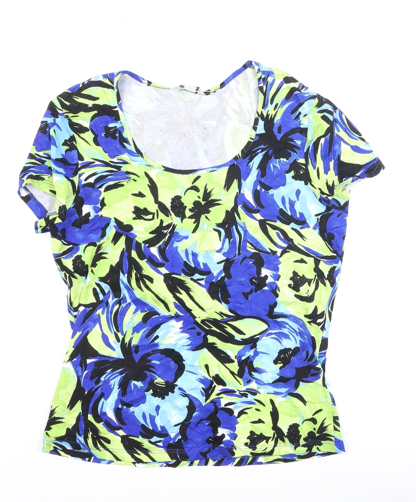 Precis Women’s Multicoloured Floral Viscose Stretch T-Shirt Size S