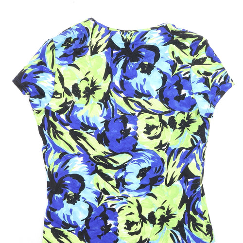 Precis Women’s Multicoloured Floral Viscose Stretch T-Shirt Size S