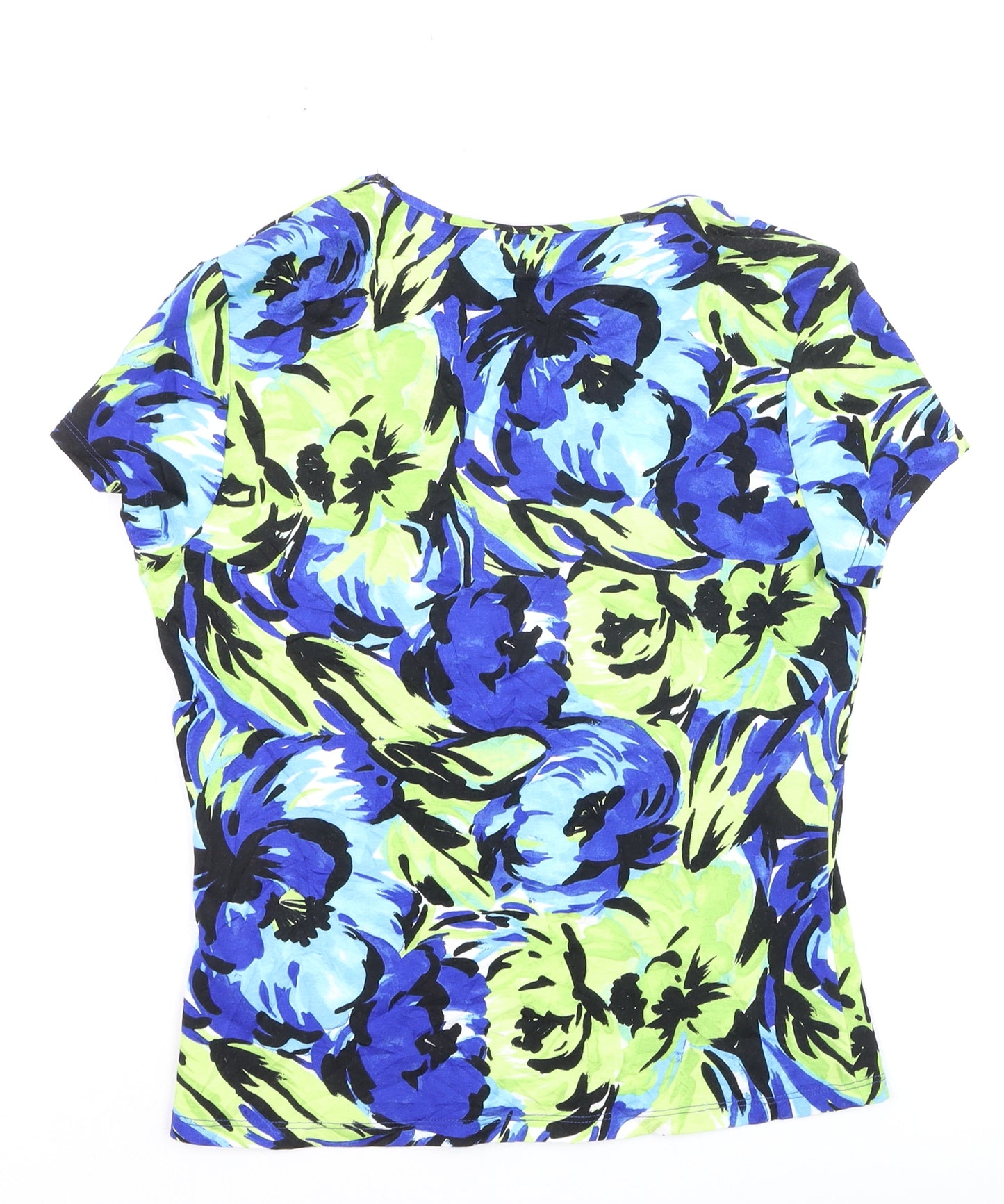 Precis Women’s Multicoloured Floral Viscose Stretch T-Shirt Size S