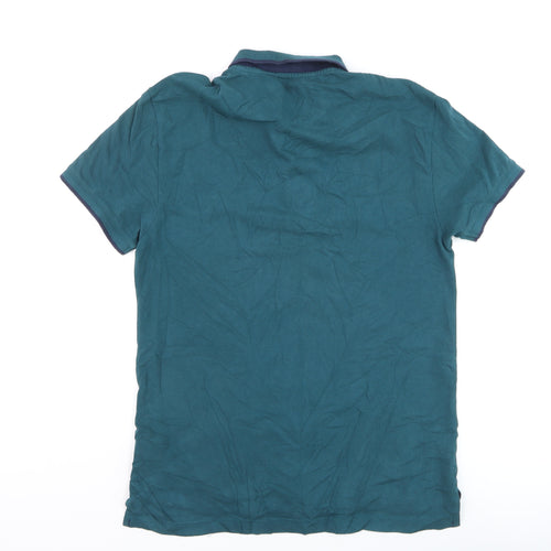 Levi's Men's Blue Slim Fit Cotton Polo Shirt Size M