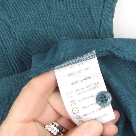 Levi's Men's Blue Slim Fit Cotton Polo Shirt Size M