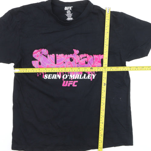 UFC Sean O'Malley Men's Black Graphic Short Sleeve Cotton T-Shirt S