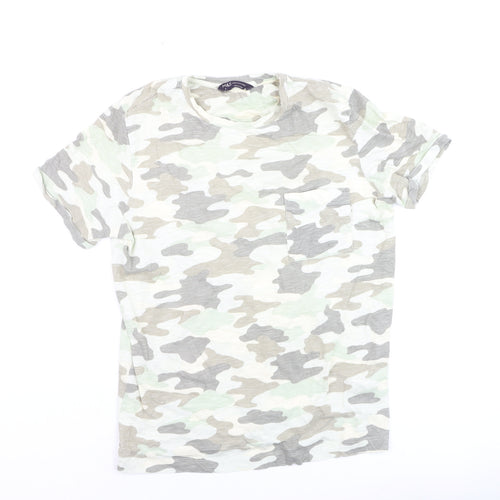 Marks and Spencer Women's Camouflage Cotton T-Shirt Size 8