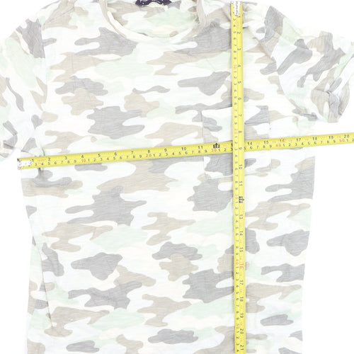 Marks and Spencer Women's Camouflage Cotton T-Shirt Size 8
