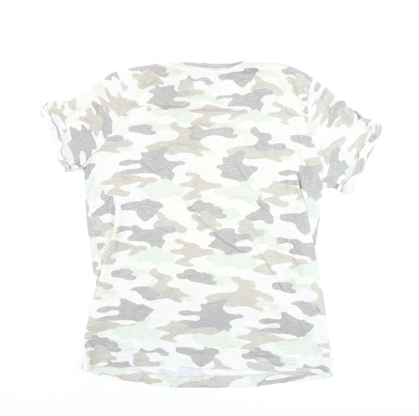 Marks and Spencer Women's Camouflage Cotton T-Shirt Size 8