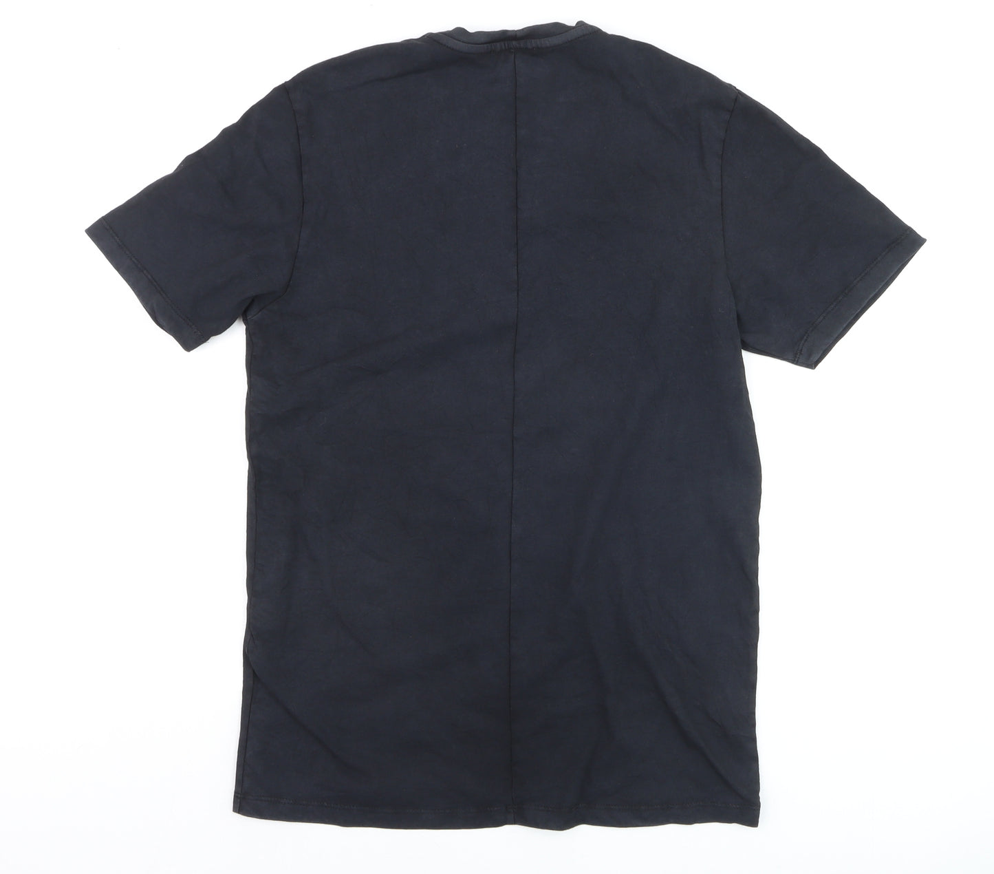 Topman Men's Black XS Graphic Rock Tour T-Shirt Retro Cotton
