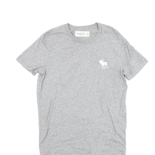 Abercrombie & Fitch Men's Grey XS Crew Neck Soft T-Shirt