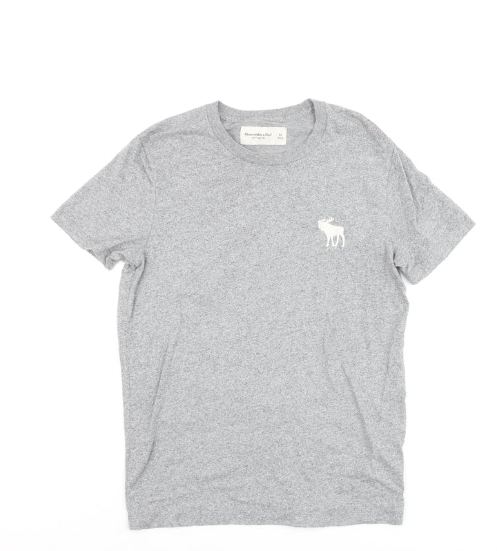 Abercrombie & Fitch Men's Grey XS Crew Neck Soft T-Shirt