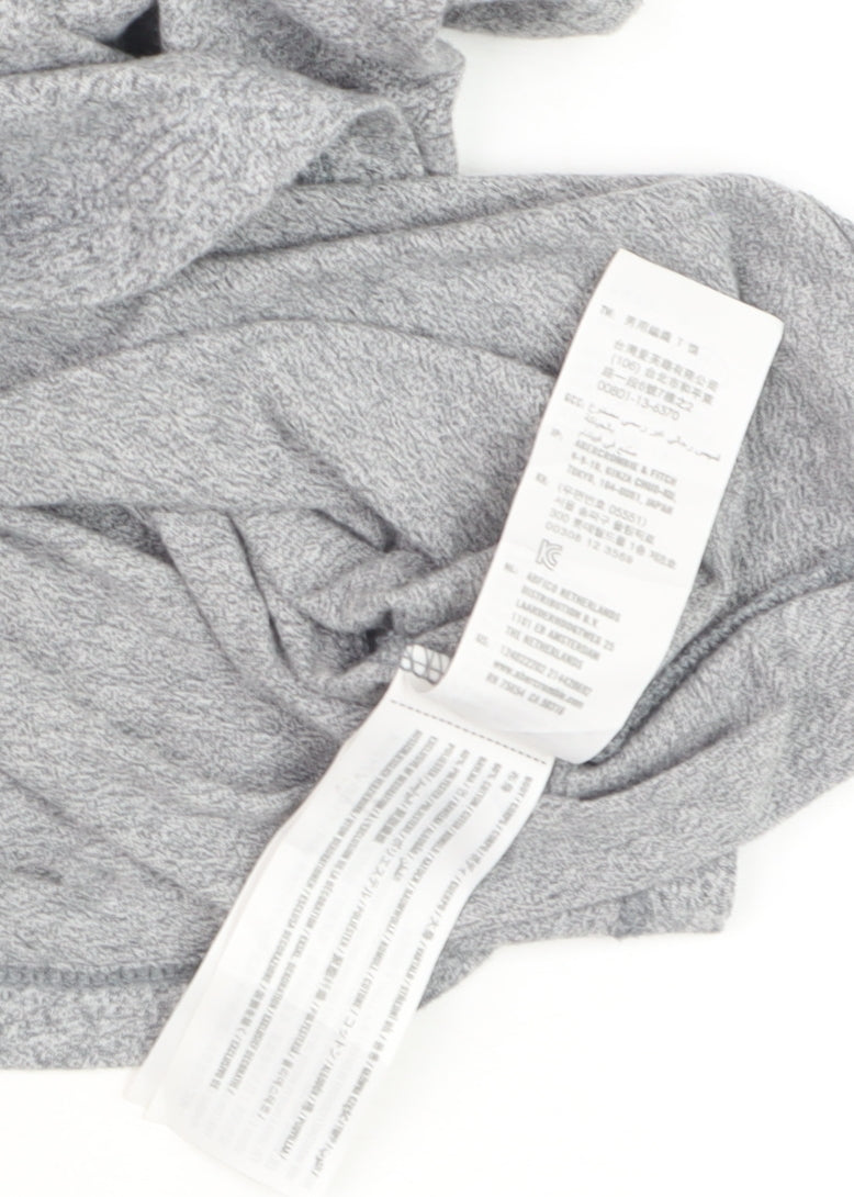 Abercrombie & Fitch Men's Grey XS Crew Neck Soft T-Shirt