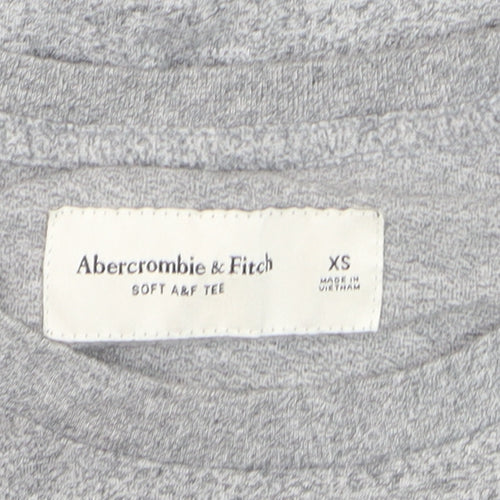 Abercrombie & Fitch Men's Grey XS Crew Neck Soft T-Shirt