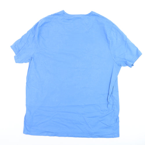 U.S. Polo Assn. Men's Blue Crew Neck Graphic T-Shirt XXL Cotton