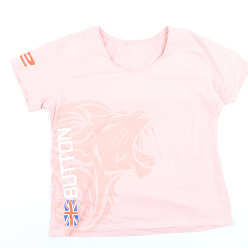 McLaren Honda Womens Pink XL T-Shirt Short Sleeve Racing Top