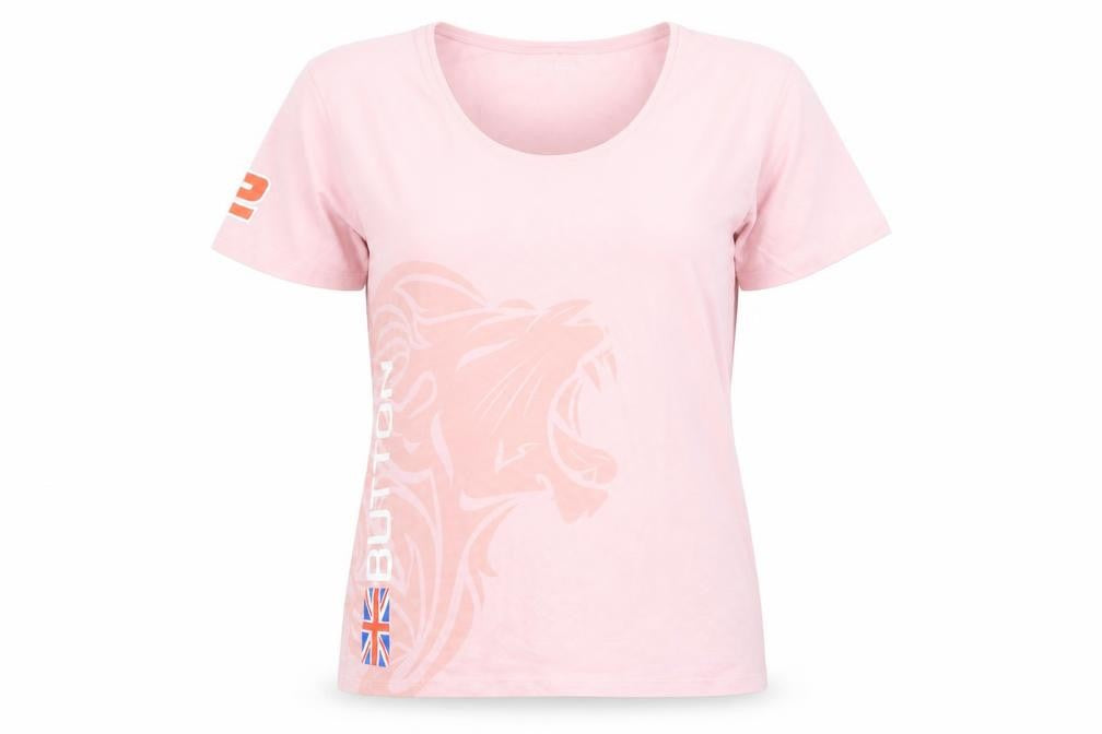 McLaren Honda Womens Pink XL T-Shirt Short Sleeve Racing Top