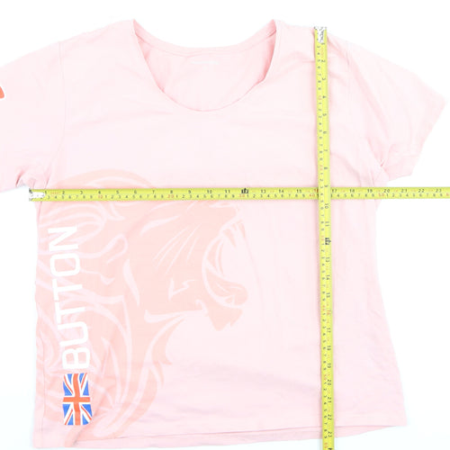 McLaren Honda Womens Pink XL T-Shirt Short Sleeve Racing Top
