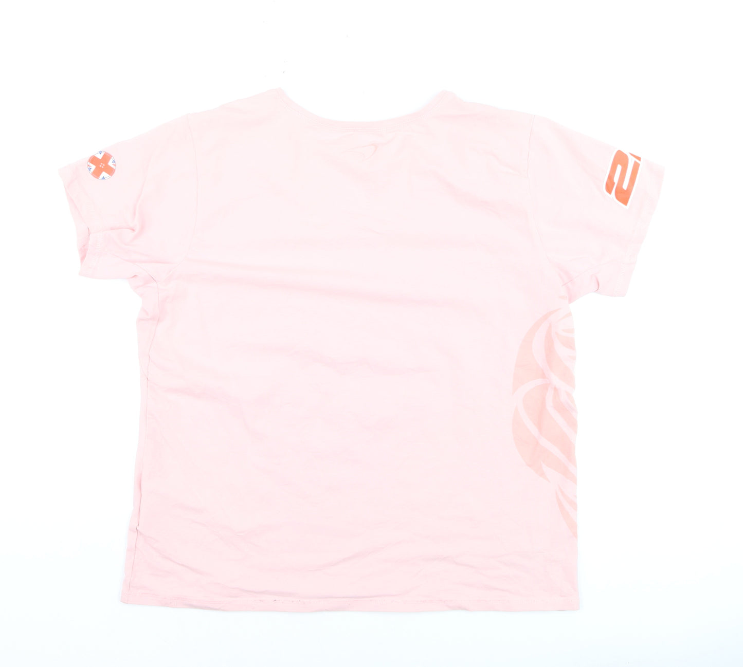 McLaren Honda Womens Pink XL T-Shirt Short Sleeve Racing Top