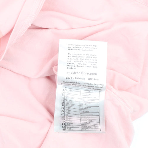 McLaren Honda Womens Pink XL T-Shirt Short Sleeve Racing Top
