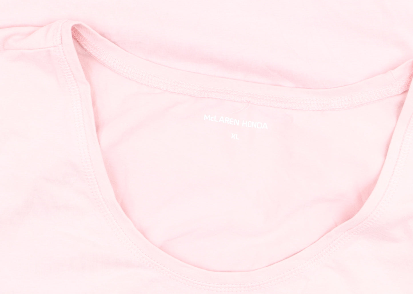 McLaren Honda Womens Pink XL T-Shirt Short Sleeve Racing Top