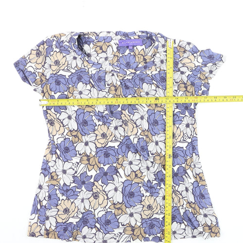 Autonomy Women’s Multicoloured Floral Jersey T-Shirt Size 14