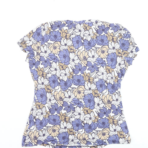 Autonomy Women’s Multicoloured Floral Jersey T-Shirt Size 14