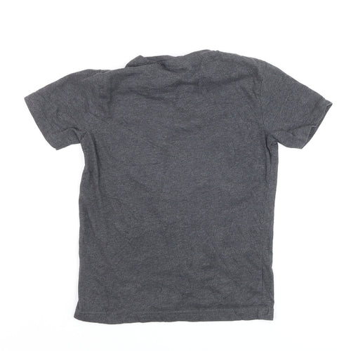 Next Boys Grey Justice League Sequin T-Shirt 6 Years Short Sleeve Cotton Blend