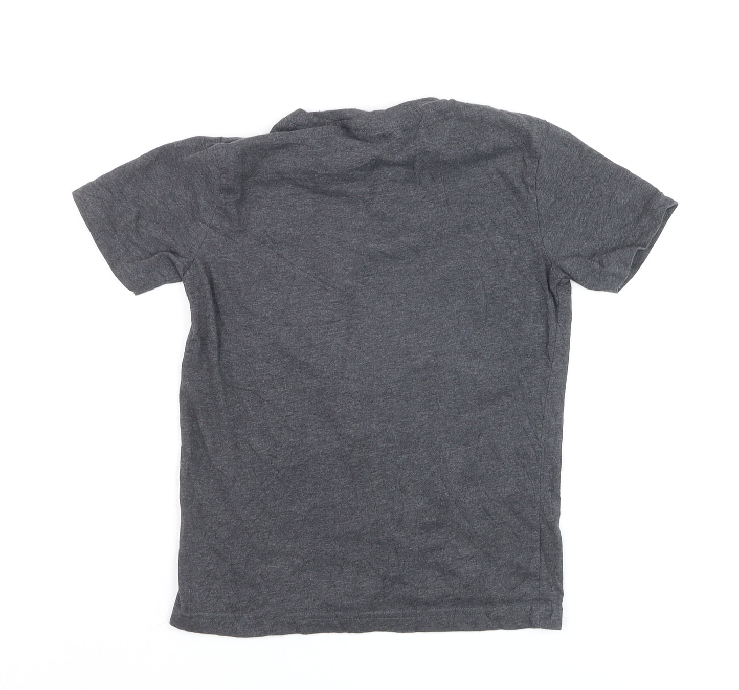 Next Boys Grey Justice League Sequin T-Shirt 6 Years Short Sleeve Cotton Blend