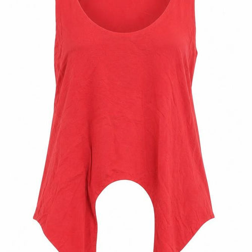 & Other Stories Women's Red Camisole Tank Top Size 10 Cupro Blend