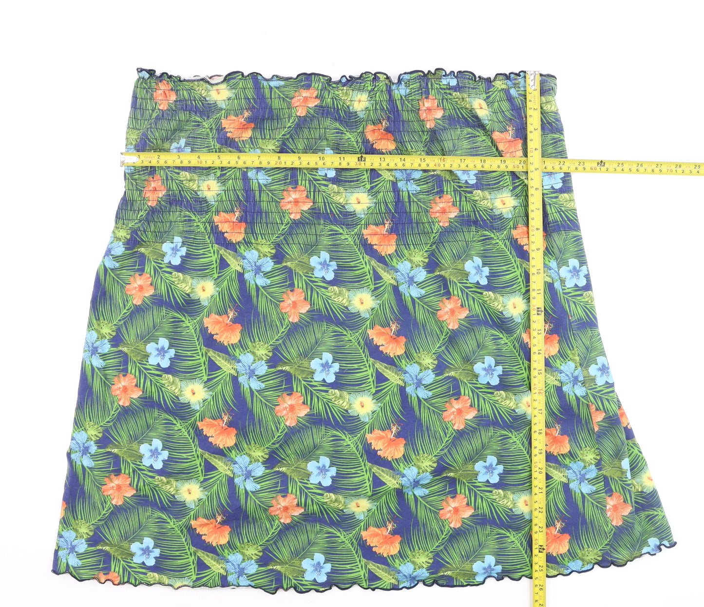 Yours Women’s Multicoloured Floral Strapless Tunic Top Size 28