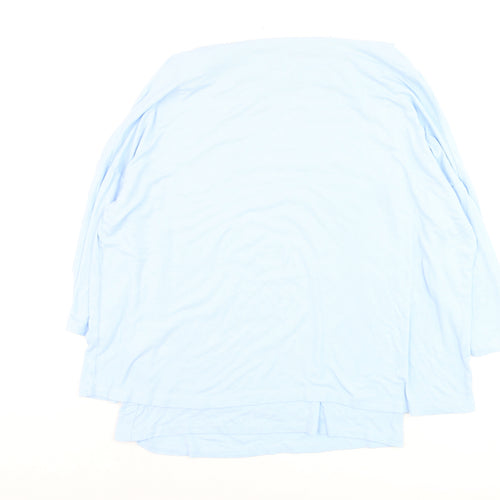 Phase Eight Women’s Blue 3/4 Sleeve Jersey Blouse Size 16