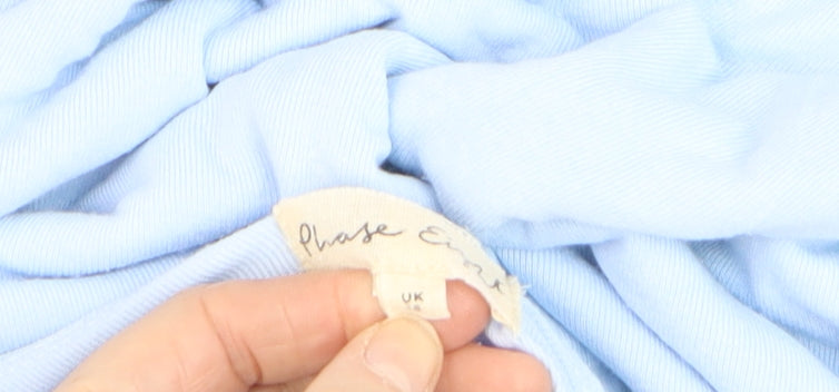 Phase Eight Women’s Blue 3/4 Sleeve Jersey Blouse Size 16