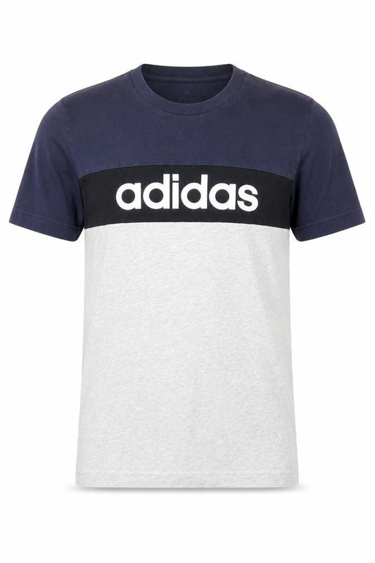 Front view of Adidas Teens Multicoloured Cotton Crew Neck Short Sleeve T-Shirt, size 13