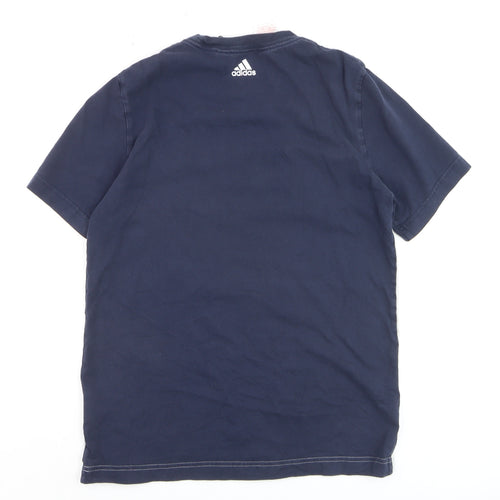 Adidas Teens Multicoloured Cotton Crew Neck Short Sleeve T-Shirt Size 13
