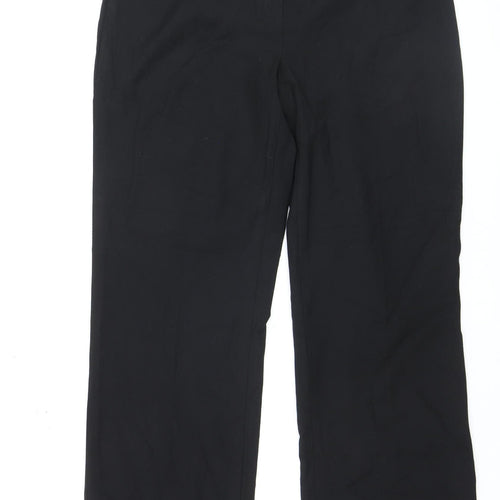 Chloe White by Autonomy Womens Black Straight Dress Pants Size 12