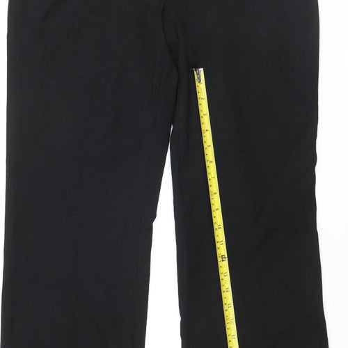 Chloe White by Autonomy Womens Black Straight Dress Pants Size 12