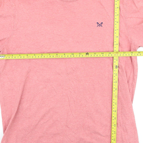 Crew Clothing Company Men's Pink Cotton Short Sleeve T-Shirt M