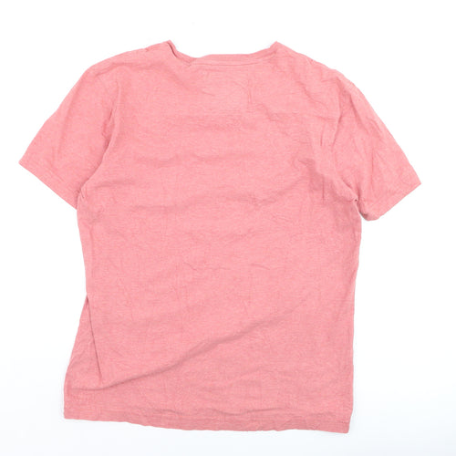 Crew Clothing Company Men's Pink Cotton Short Sleeve T-Shirt M