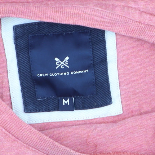 Crew Clothing Company Men's Pink Cotton Short Sleeve T-Shirt M