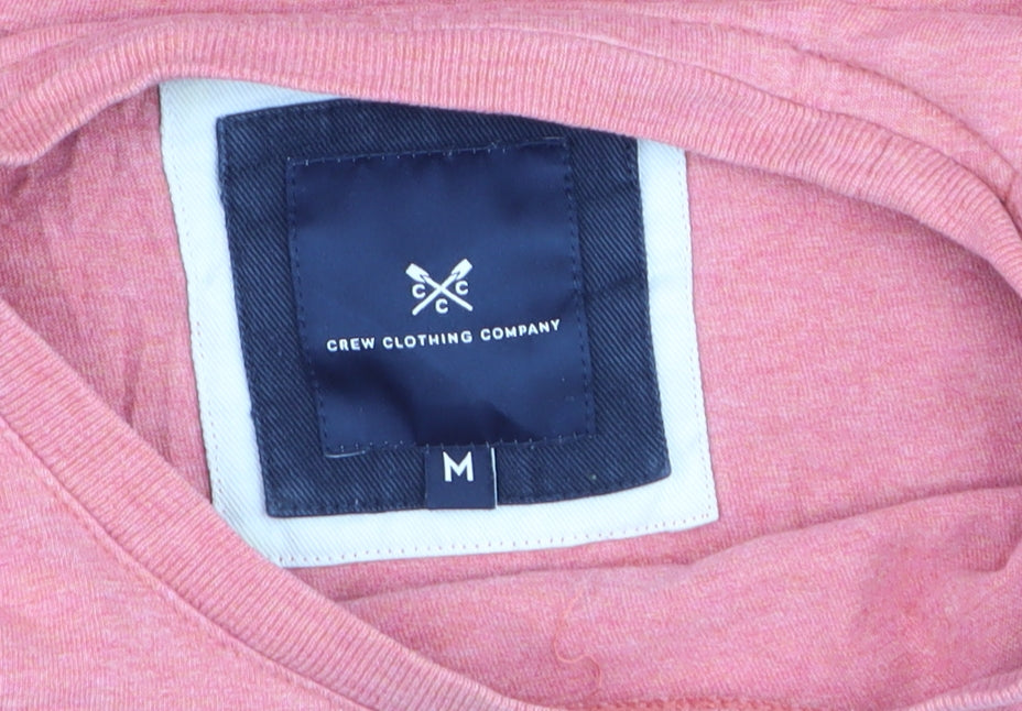 Crew Clothing Company Men's Pink Cotton Short Sleeve T-Shirt M