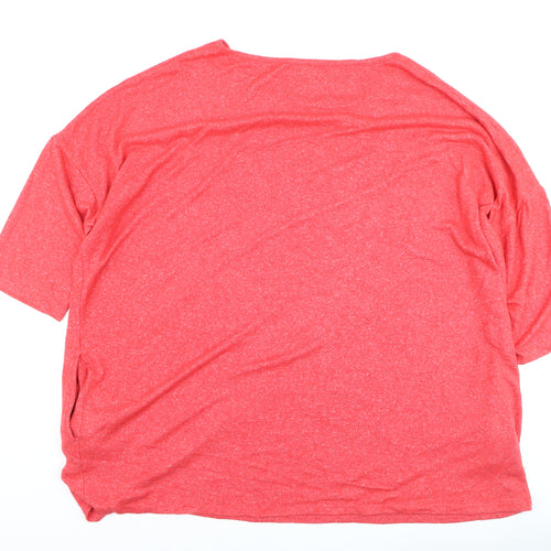 Capsule Women’s Red Plus Size 28/30 Relaxed Fit Basic T-Shirt