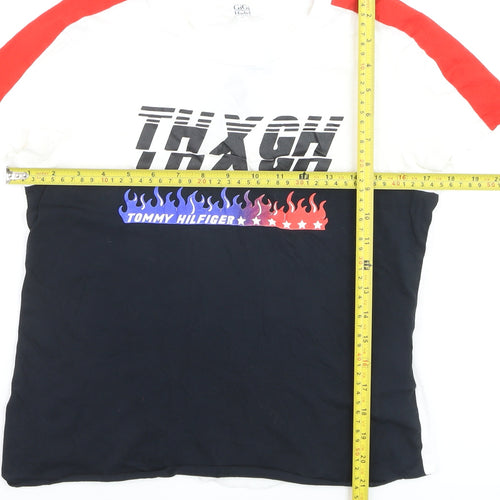 Tommy Hilfiger Unisex Multicoloured Retro Graphic T-Shirt Size S