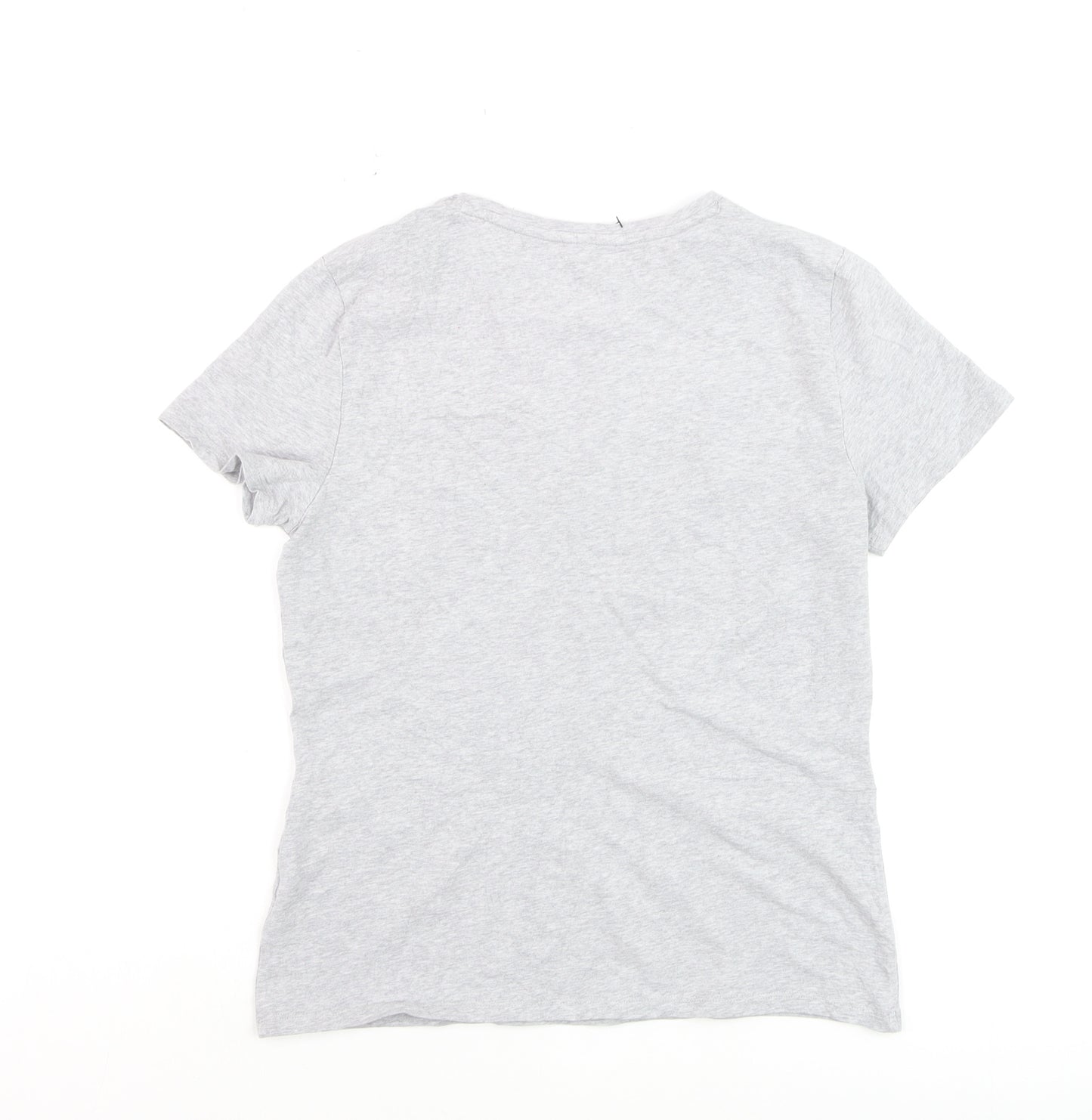 Marks and Spencer Womens Grey Crew Neck Short Sleeve T-Shirt Size 12